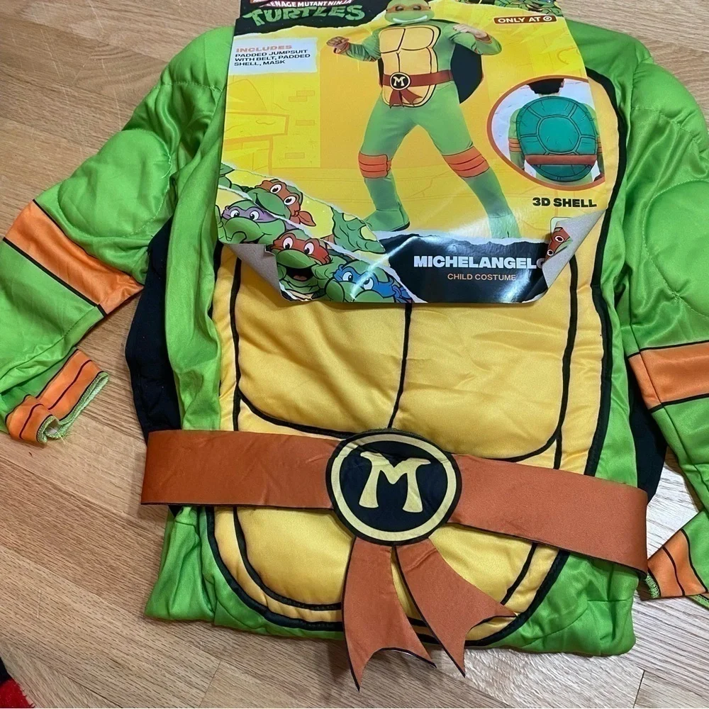 Teenage Mutant Ninja Turtles Costume NEW Michelangelo Large Angelo Halloween